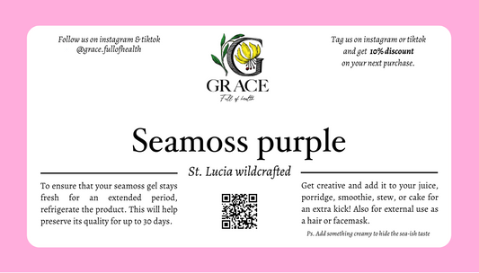Purple Sea moss (Dry): 150g
